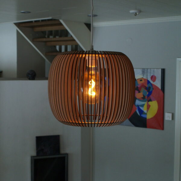 "Pallero" - puinen design-lampunvarjostin (Iso) - Image 5